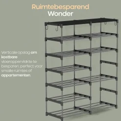 O'DADDY Schoenenrek 7 laags dubbele rij