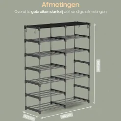 O'DADDY Schoenenrek 7 laags dubbele rij