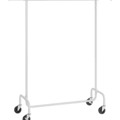 O'DADDY Verstelbaar Kledingrek op Wielen - 130 Kg Draagvermogen - Roestvrij