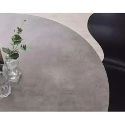 ODEON - Eettafel - Grijs - 120 x 120 cm - MDF