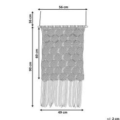 OKARA - Wanddecoratie - Beige - Katoen