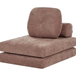 OLDEN - Slaapbank - Bruin - Stof