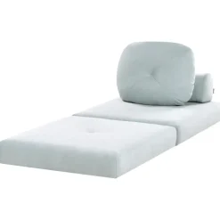 OLDEN - Slaapbank - Lichtblauw - Stof