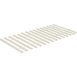 OLENDON - Bed met opbergruimte - Lichtbruin - 90 x 200 cm - Dennenhout