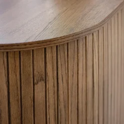 Olivine Lenn Sideboard Gerookt Eiken - Hout - Schuifdeuren - B 140 cm