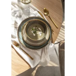 Ontbijtbord Camille - beige - stoneware - Ø22 cm