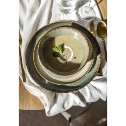 Ontbijtbord Camille - beige - stoneware - Ø22 cm