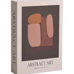 Opbergboek Abstract Art - beige - 5x23x16 cm