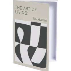 Opbergboek Art of Living zwart/wit - 5x23x16 cm