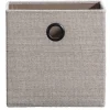 Opbergbox Kenzi linnen - taupe - 31x31x31 cm