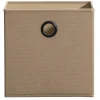 Opbergbox Kenzi linnen - zand - 31x31x31 cm