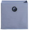 Opbergbox Kenzi stof - blauw - 31x31x31 cm