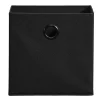 Opbergbox Kenzi stof - zwart - 31x31x31 cm