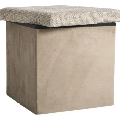 Opbergbox opvouwbaar - bruin - 38x38x38 cm