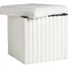 Opbergbox opvouwbaar Fluffy off-white - 38x38x38 cm