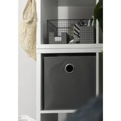 Opbergbox Parijs - grijs - 31x31x31 cm