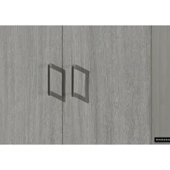 Opbergkast Ray 60cm met 2 deuren en 4 legplanken - grijze eik