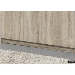 Opbergkast Ray 120cm met 3 deuren en 4 legplanken - sonoma eik