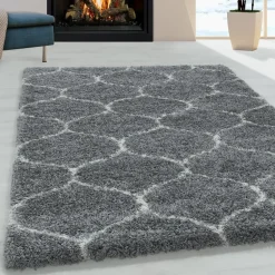 Opera Soft Shaggy Hoogpolig Vloerkleed Grijs - 200x290 CM