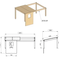 Opzetdak Ties - antraciet