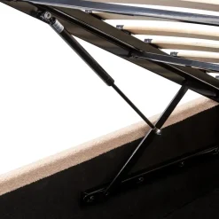 ORBEY - Bed met opbergruimte - Beige - 180 x 200 cm - Bouclé