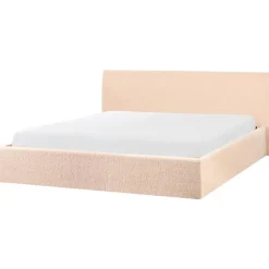 ORBEY - Bed met opbergruimte - Beige - 180 x 200 cm - Bouclé