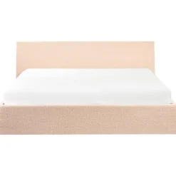ORBEY - Bed met opbergruimte - Beige - 180 x 200 cm - Bouclé
