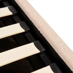 ORBEY - Bed met opbergruimte - Beige - 180 x 200 cm - Bouclé