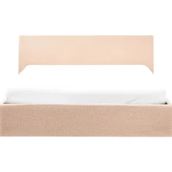 ORBEY - Bed met opbergruimte - Beige - 140 x 200 cm - Bouclé