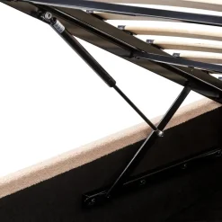 ORBEY - Bed met opbergruimte - Beige - 160 x 200 cm - Bouclé