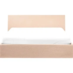 ORBEY - Bed met opbergruimte - Beige - 160 x 200 cm - Bouclé