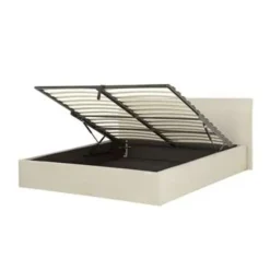 ORBEY - Tweepersoonsbed - Beige - 160 x 200 cm - Polyester