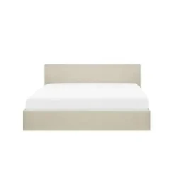ORBEY - Tweepersoonsbed - Beige - 160 x 200 cm - Polyester