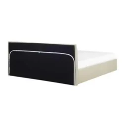 ORBEY - Tweepersoonsbed - Beige - 160 x 200 cm - Polyester