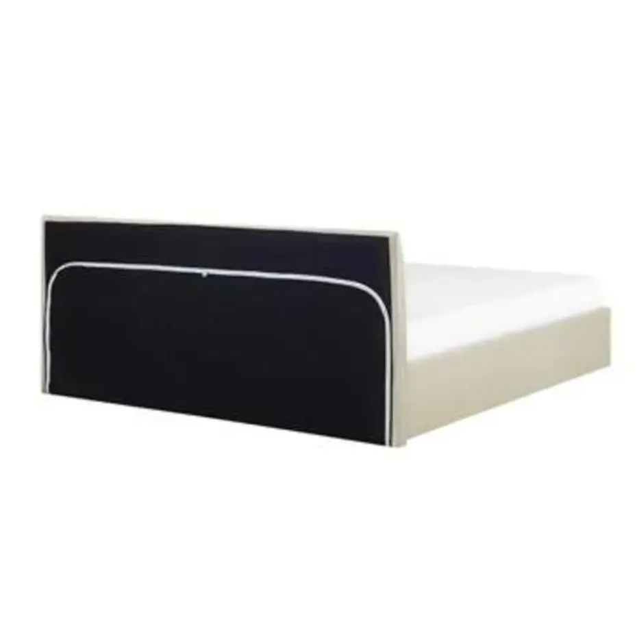 ORBEY - Tweepersoonsbed - Beige - 160 x 200 cm - Polyester