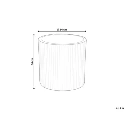 OREOI - Bloempot - Wit - 55 x 55 x 55 cm - Kleivezel