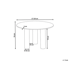 ORIN - Eettafel - Donkere houtkleur - MDF