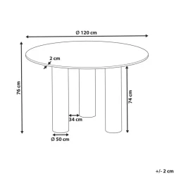 ORIN - Eettafel - Donkere houtkleur - MDF