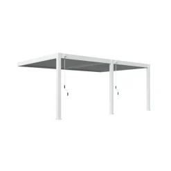 Orion Deluxe overkapping muur 400 x 600 cm wit