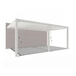 Orion Deluxe overkapping muur 400 x 600 cm wit