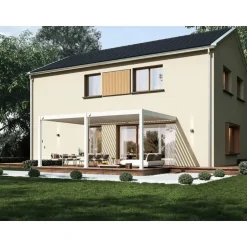 Orion Deluxe overkapping muur 400 x 600 cm wit