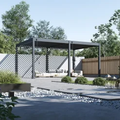 Orion Deluxe overkapping muur 360 x 530 cm antraciet