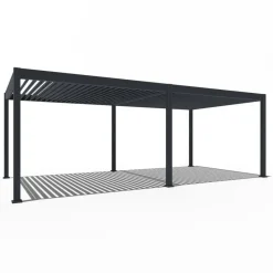 Orion Deluxe overkapping elektrisch met LED 360 x 720 antraciet