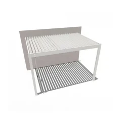 Orion Deluxe overkapping muur 300 x 400 cm wit