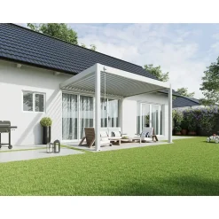 Orion Deluxe overkapping muur 300 x 400 cm wit