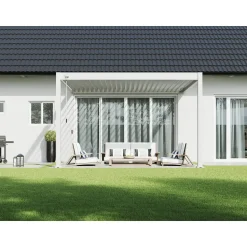 Orion Deluxe overkapping muur 300 x 400 cm wit