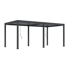 Orion Deluxe overkapping - 300 x 600 cm - Antraciet