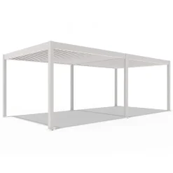 Orion Deluxe overkapping elektrisch met LED 360 x 720 cm lichtgrijs