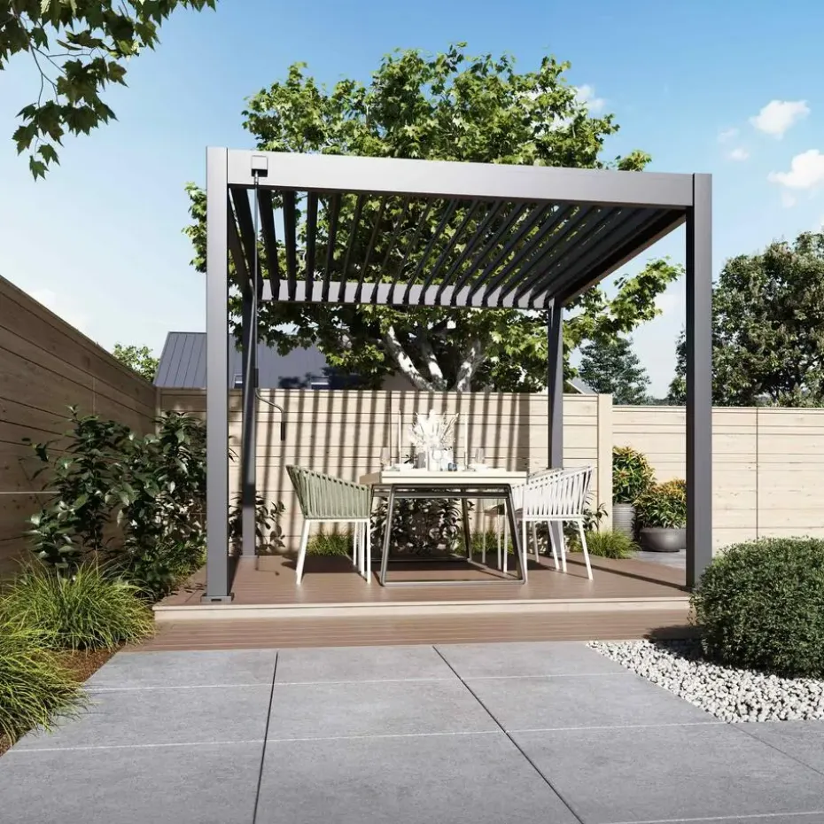 Orion Deluxe terrasoverkapping 300 x 300 cm antraciet