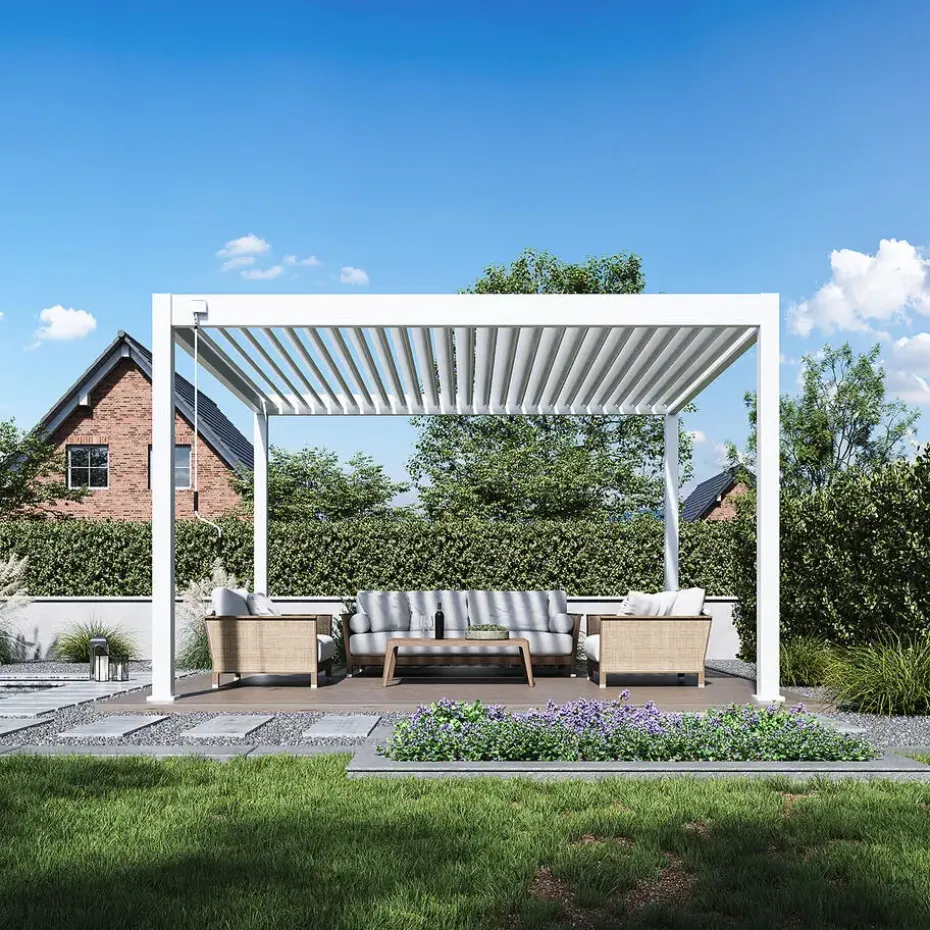 Orion Deluxe terrasoverkapping 360 x 400 cm wit